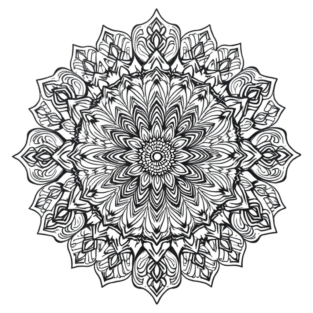 Mandala coloring page