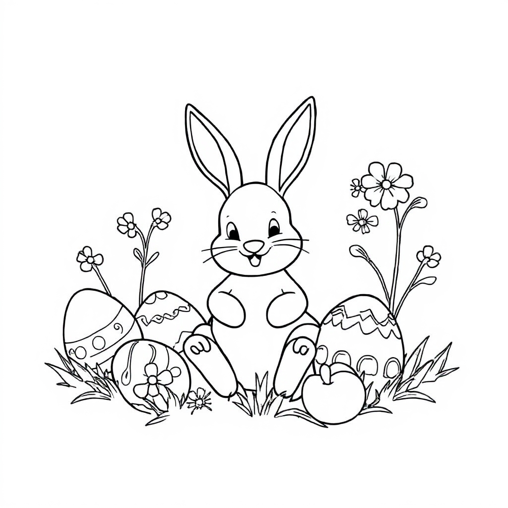 Easter coloring page