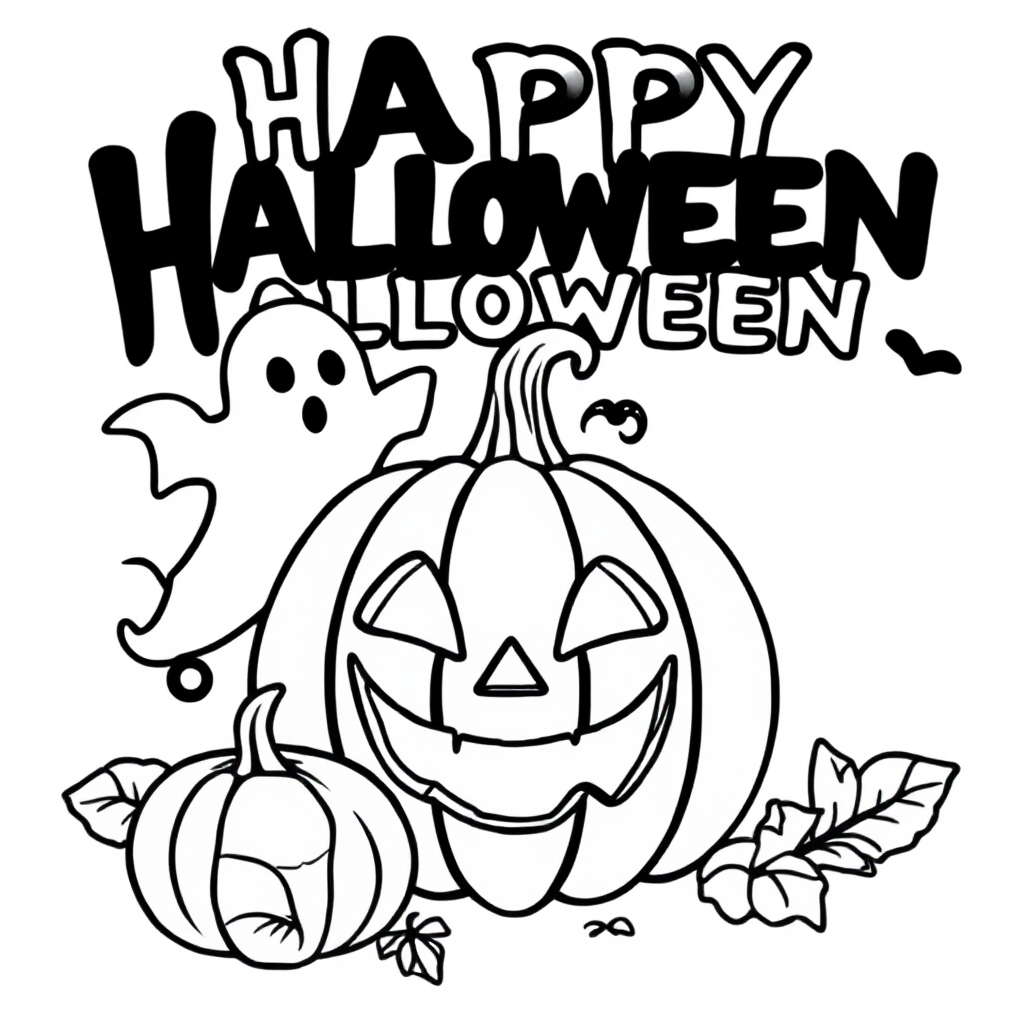 Halloween coloring page