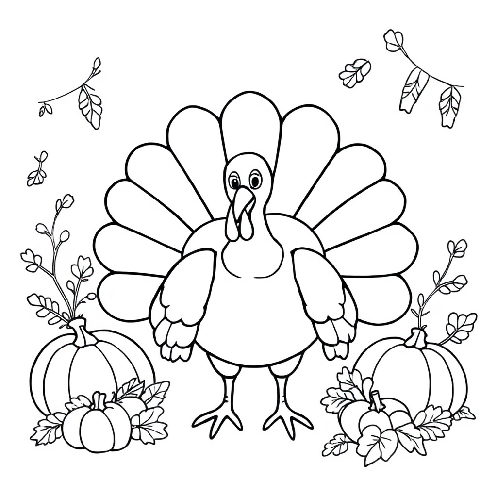 Thanksgiving coloring page