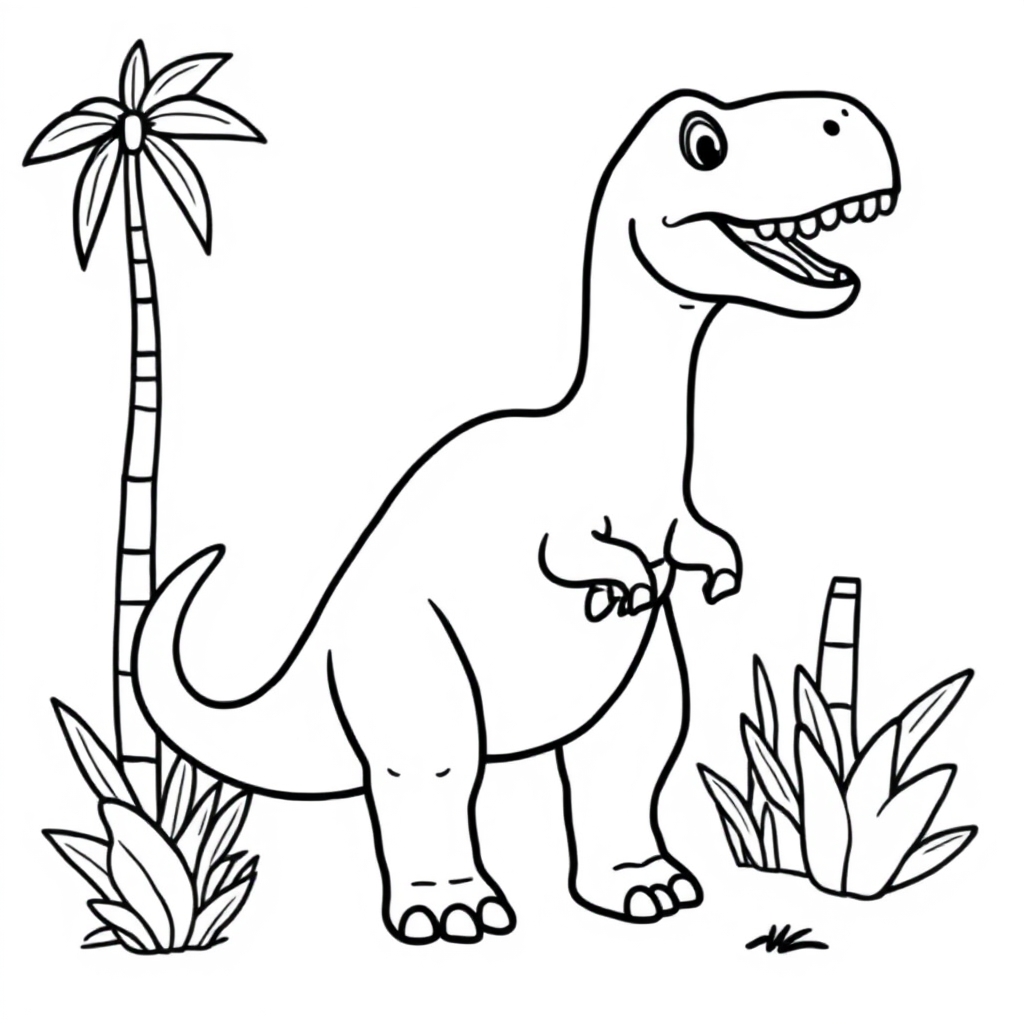 Dinosaurs coloring page