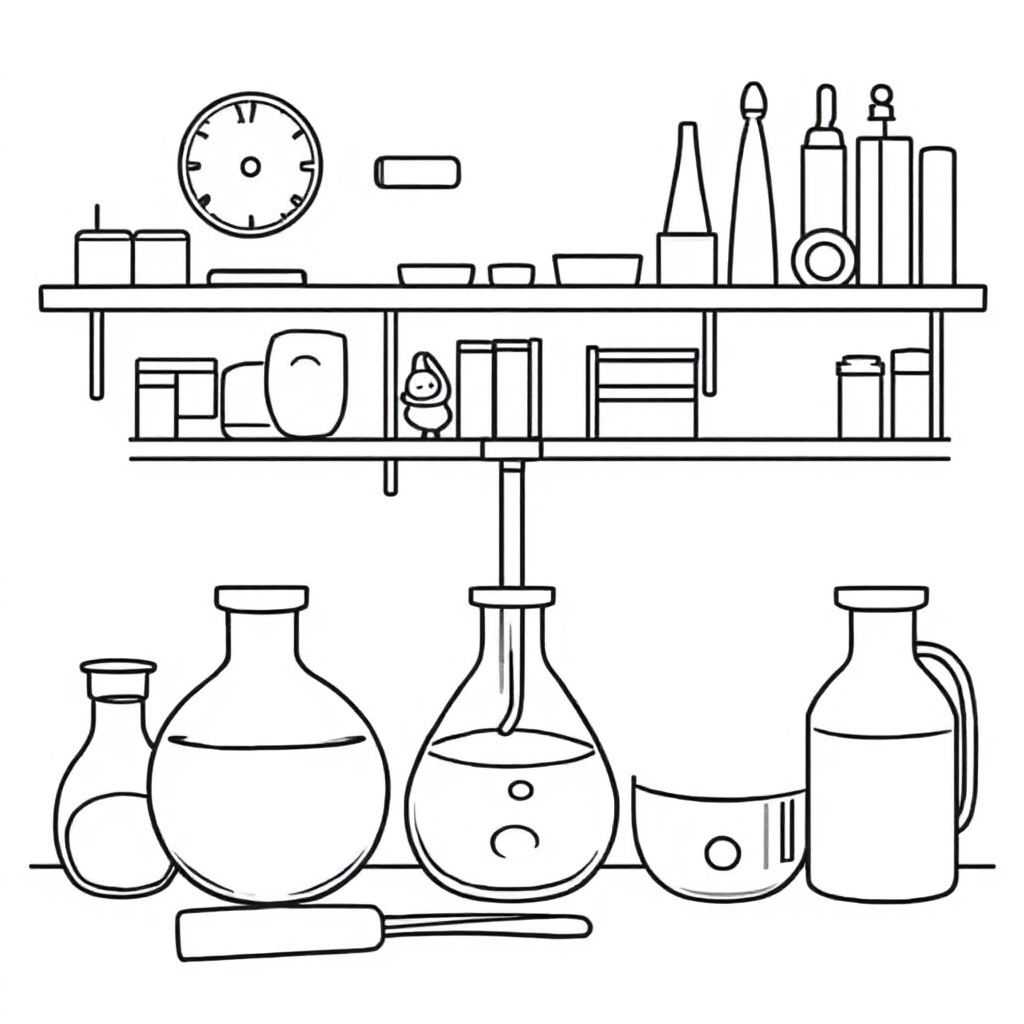 Science coloring page