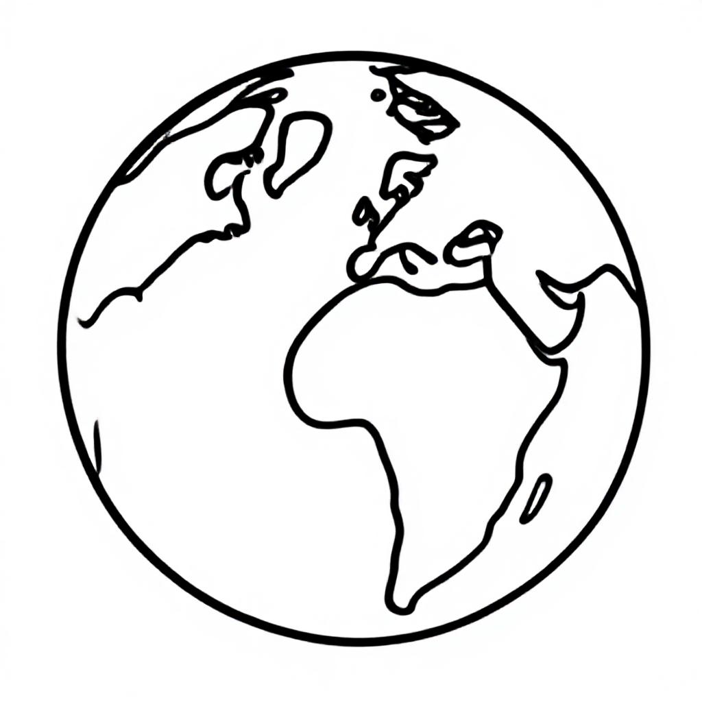 Geography coloring page